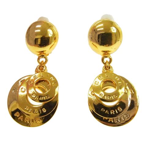 celine ball drop earrings|Celine earrings real real.